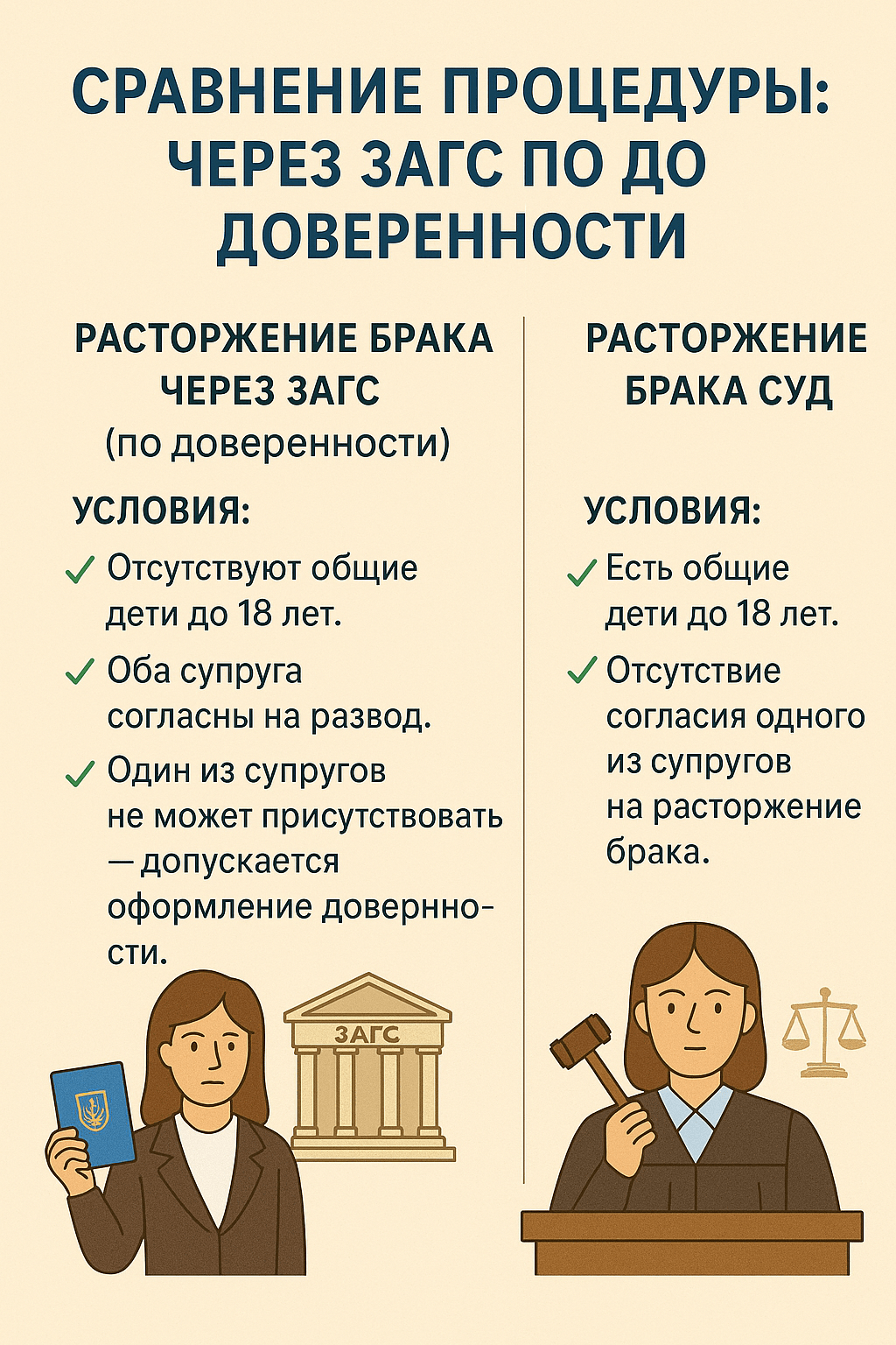 Развод без присутствия супруга через ЗАГС