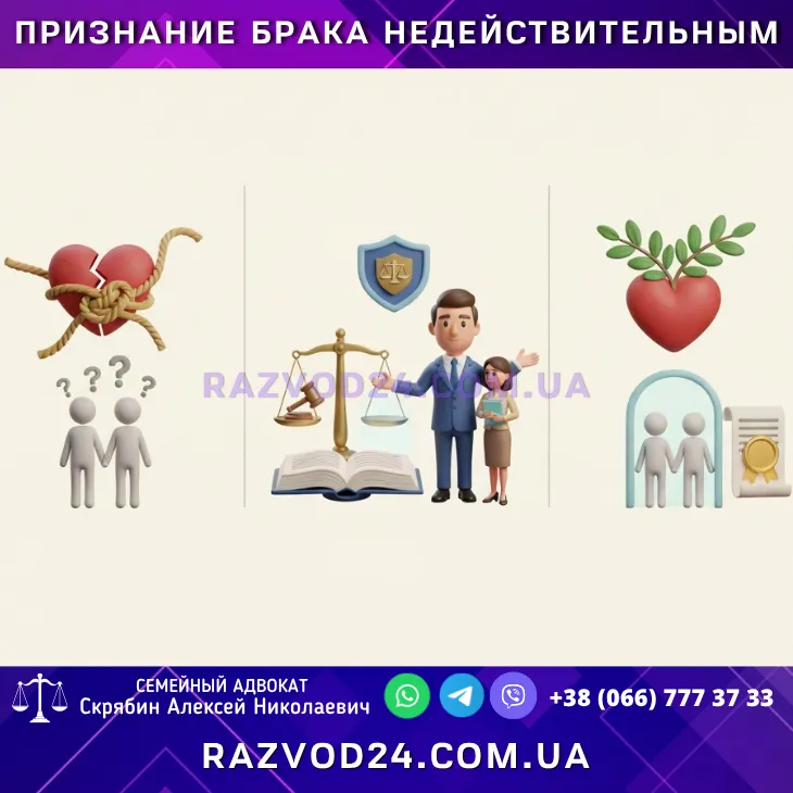 Признание брака недействительным в Украине — юридическая помощь