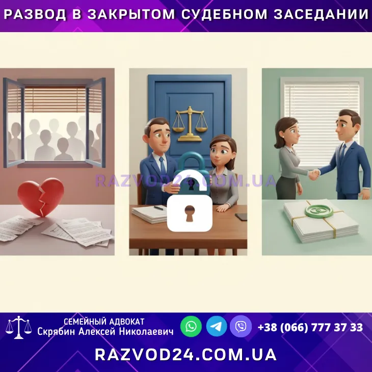 Развод в закрытом судебном заседании в Украине - адвокат