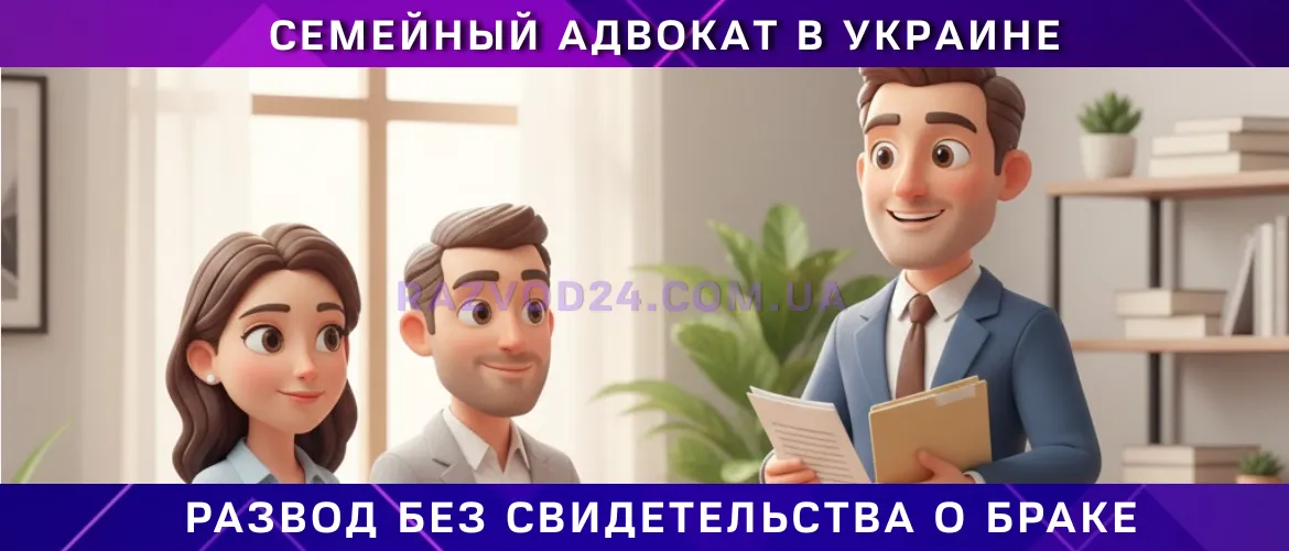 Семейный адвокат в Украине, развод без свидетельства о браке, юридическая помощь, развод через суд