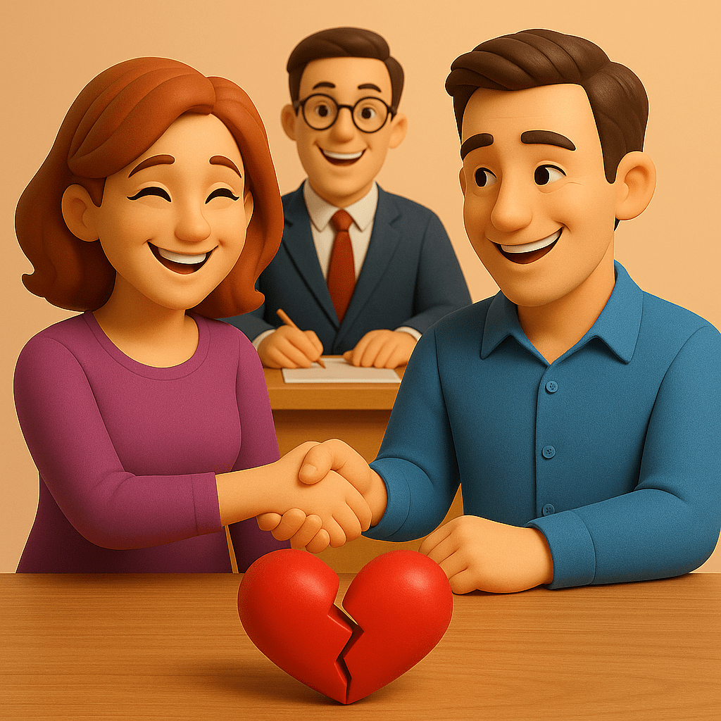 Як розлучитися з чоловіком – позитивна ілюстрація мирного розлучення