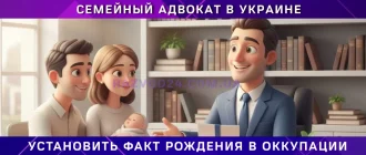 Семейный адвокат в Украине, установить факт рождения ребенка на оккупированной территории, юридическая помощь