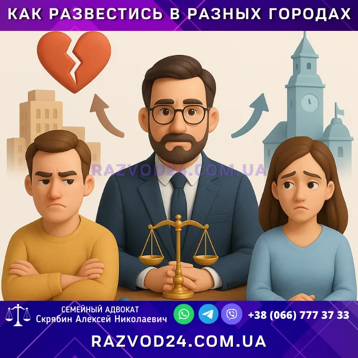 как развестись в разных городах – консультация и помощь адвоката