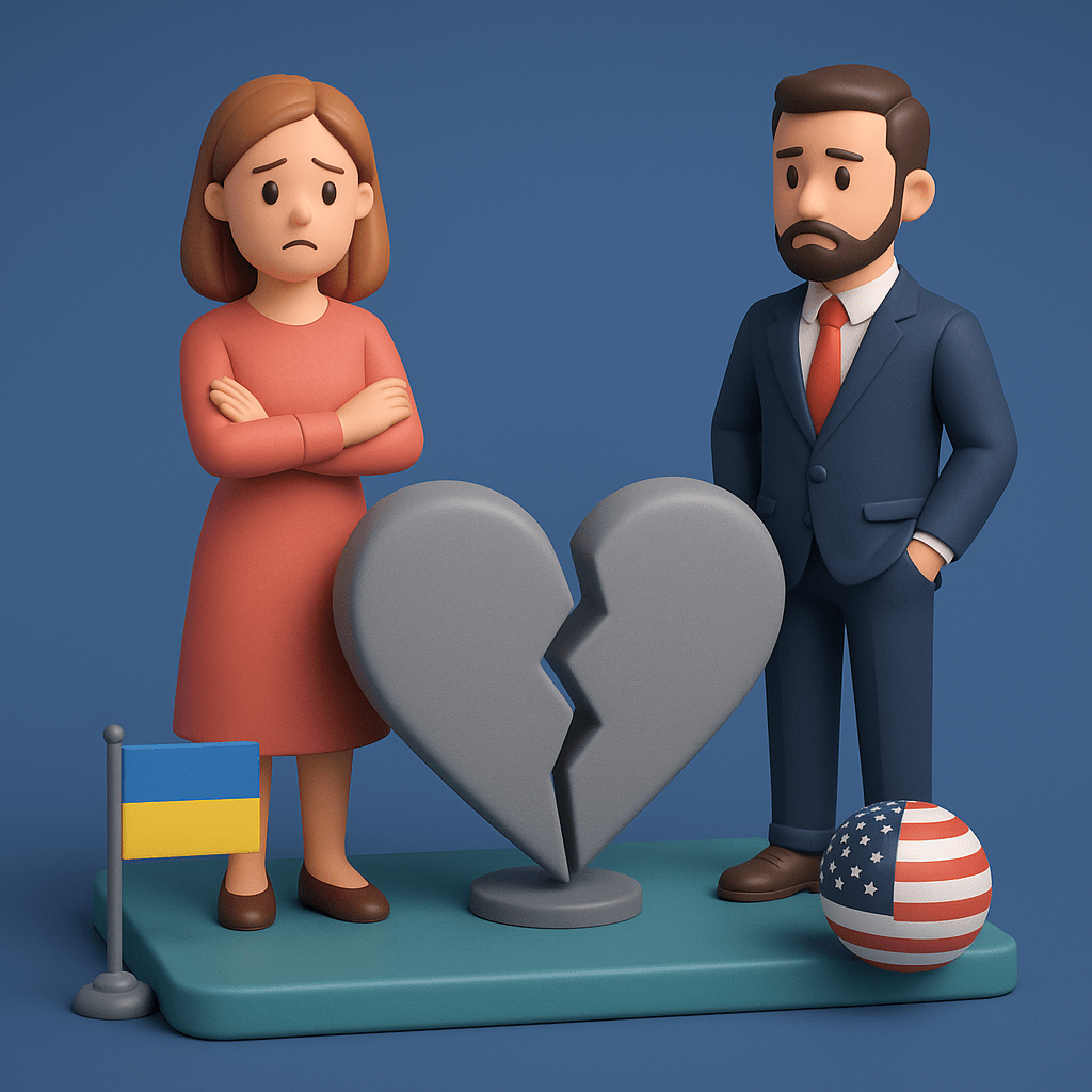 Розірвання шлюбу з іноземцем – 3D зображення без слів