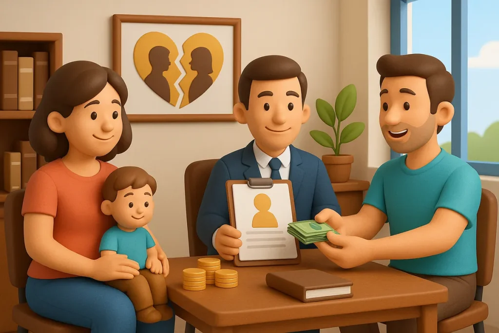 Алименты без официального брака в Украине — встреча с адвокатом и передача денег на содержание ребенка