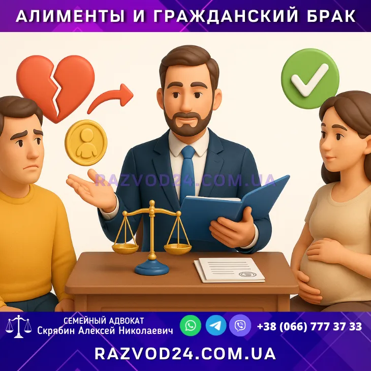 Алименты и гражданский брак в Украине, консультация семейного адвоката по содержанию ребенка вне официального брака