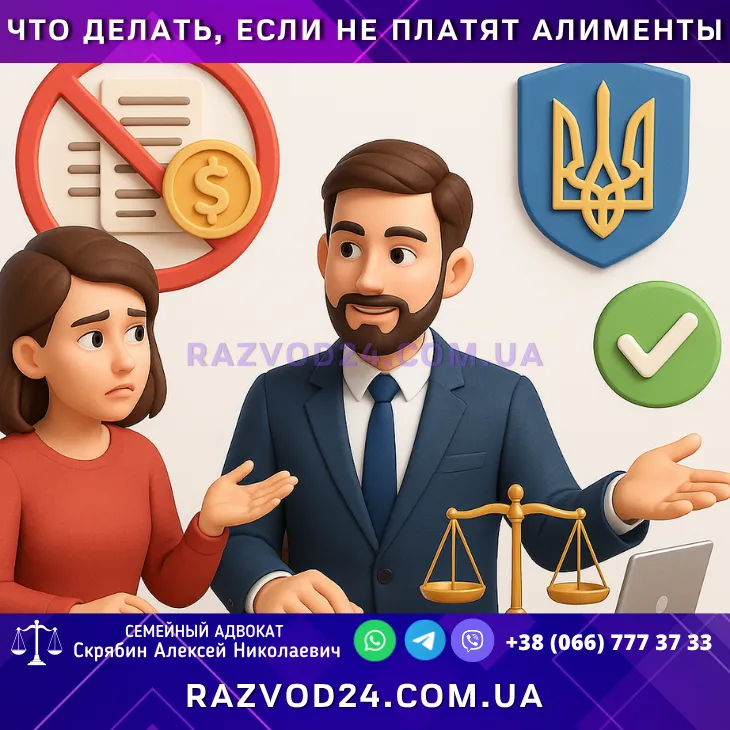 Что делать, если не платят алименты в Украине, задолженность по алиментам, помощь семейного адвоката