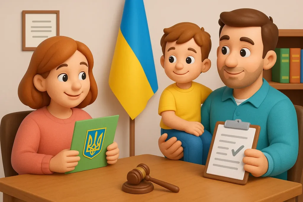 Позитивна сцена подання на аліменти без розлучення в Україні