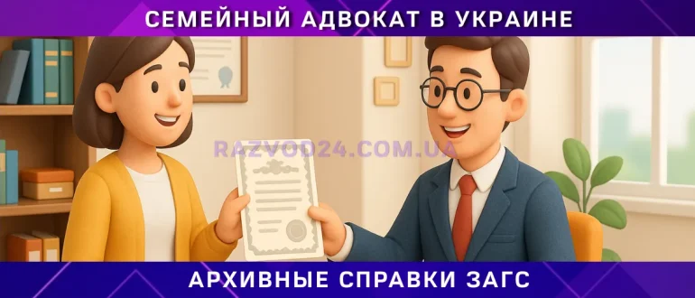 архивные справки ЗАГС в Украине