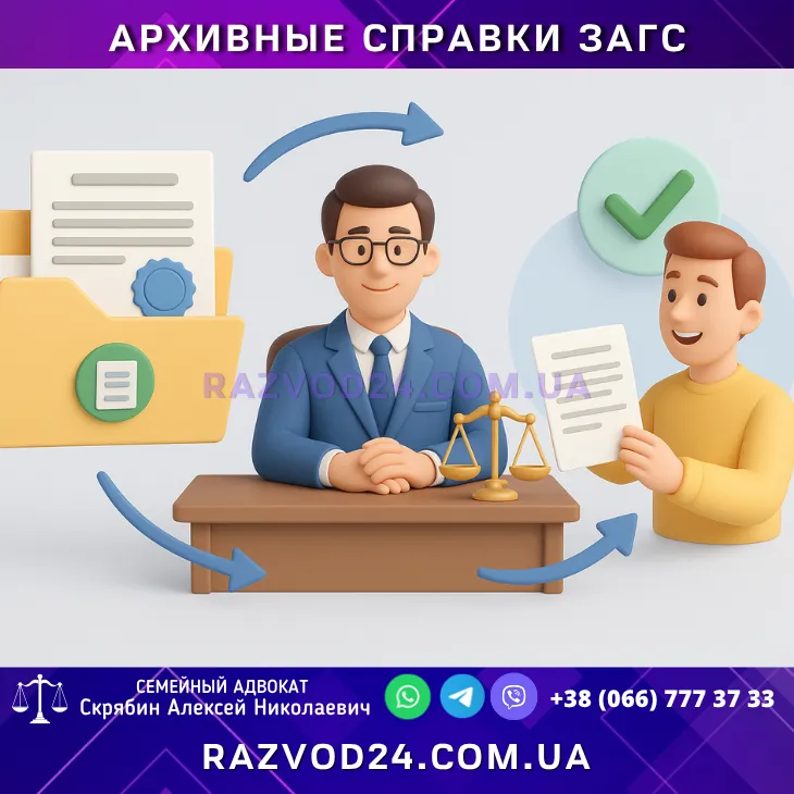 Архивные справки ЗАГС — помощь адвоката в получении документов адвокат помогает клиенту получить архивные справки ЗАГС