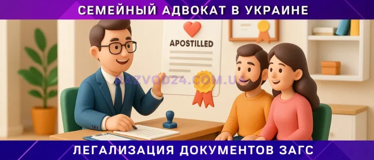 легализация документов ЗАГС в Украине