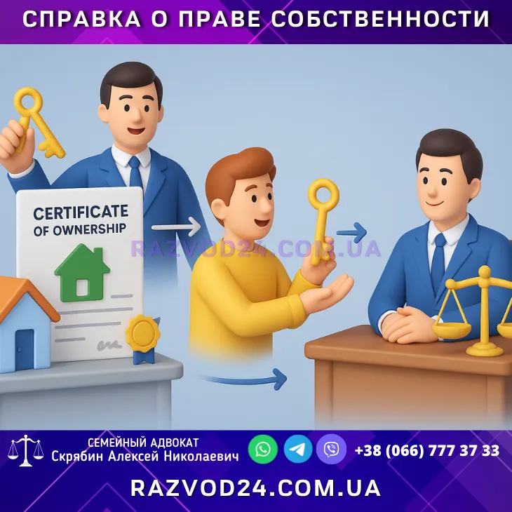 Справка о праве собственности, ключевая информация о праве собственности