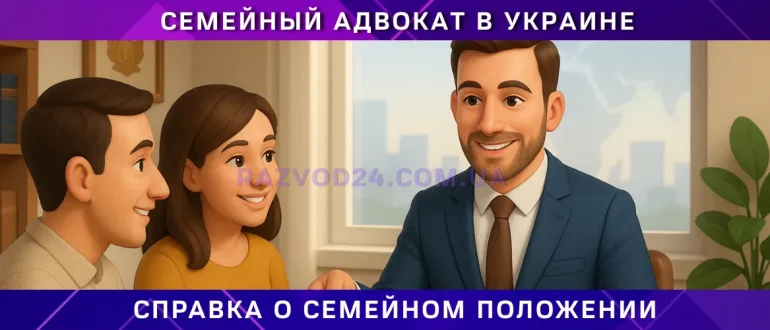 Справка о семейном положении за границей через адвоката в Украине