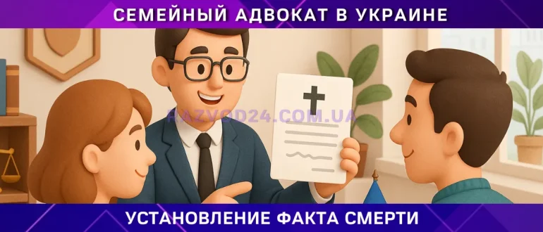 Установление факта смерти на временно оккупированной территории Украины — помощь адвоката