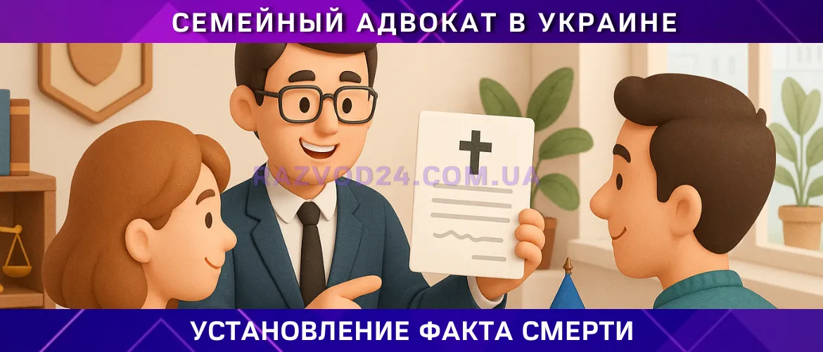 Установление факта смерти на временно оккупированной территории Украины — помощь адвоката