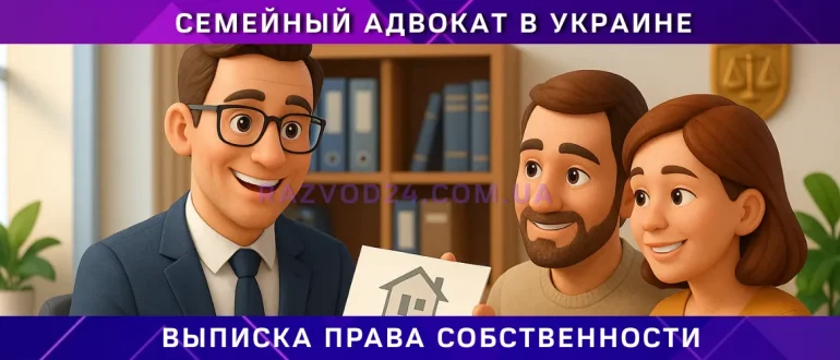 Выписка о праве собственности на имущество через адвоката для семейной пары