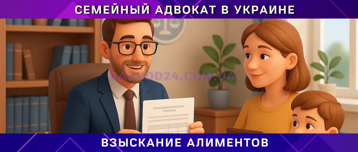 Взыскание алиментов в Украине с помощью семейного адвоката