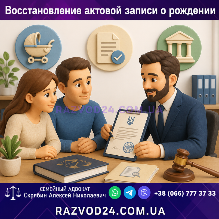 Восстановление актовой записи о рождении с помощью семейного адвоката