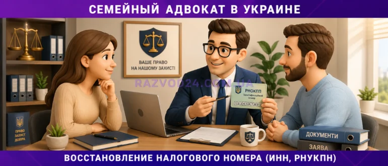 Восстановление налогового номера ИНН и РНУКПН в Украине