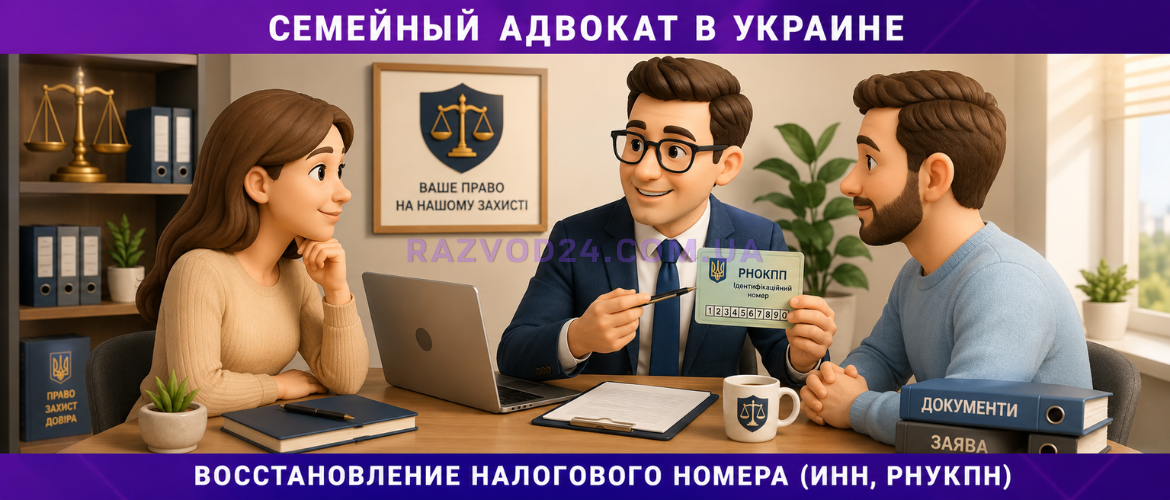 Восстановление налогового номера ИНН и РНУКПН в Украине